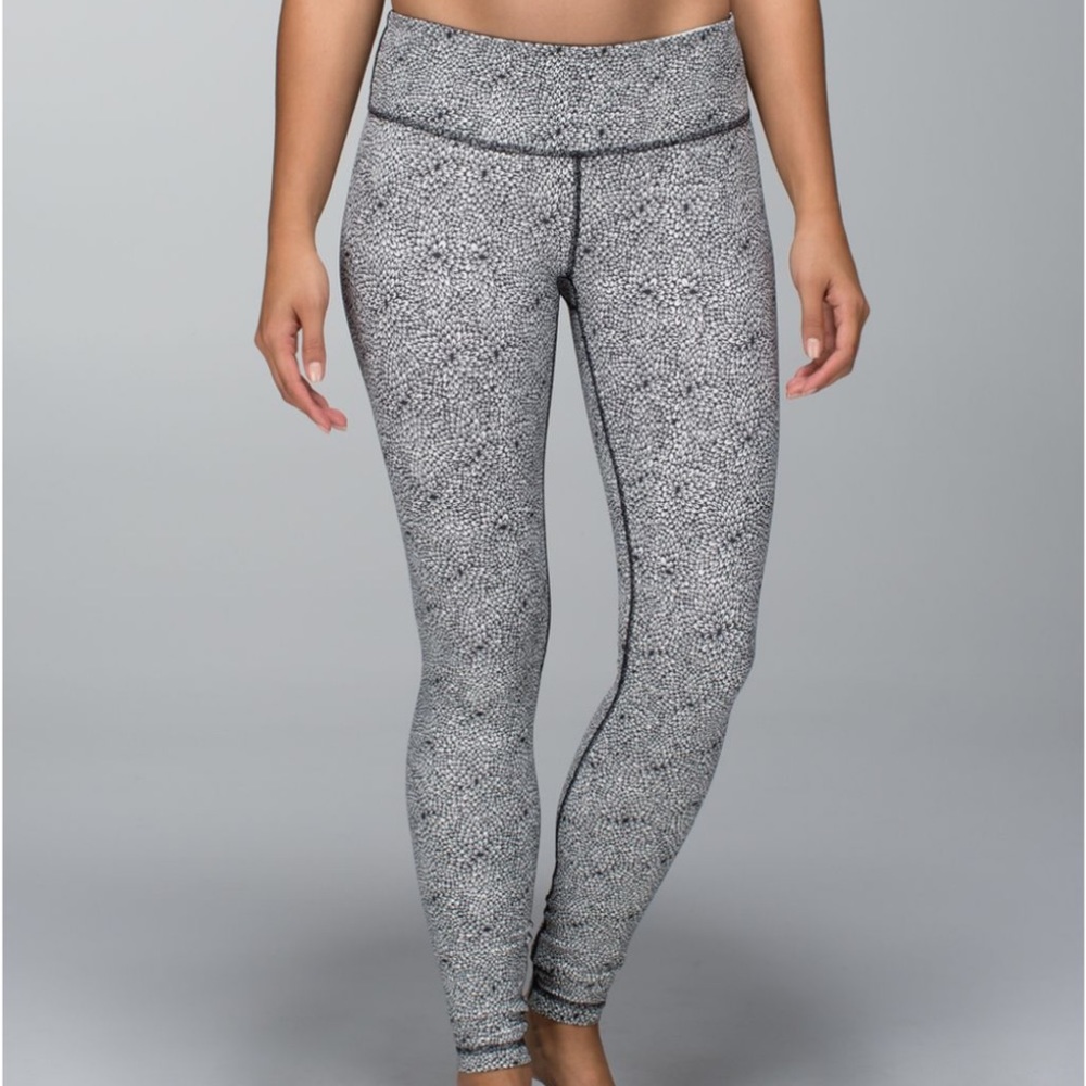 Lululemon Wunder Under Plush Petal Deep Coal Ghost Leggings